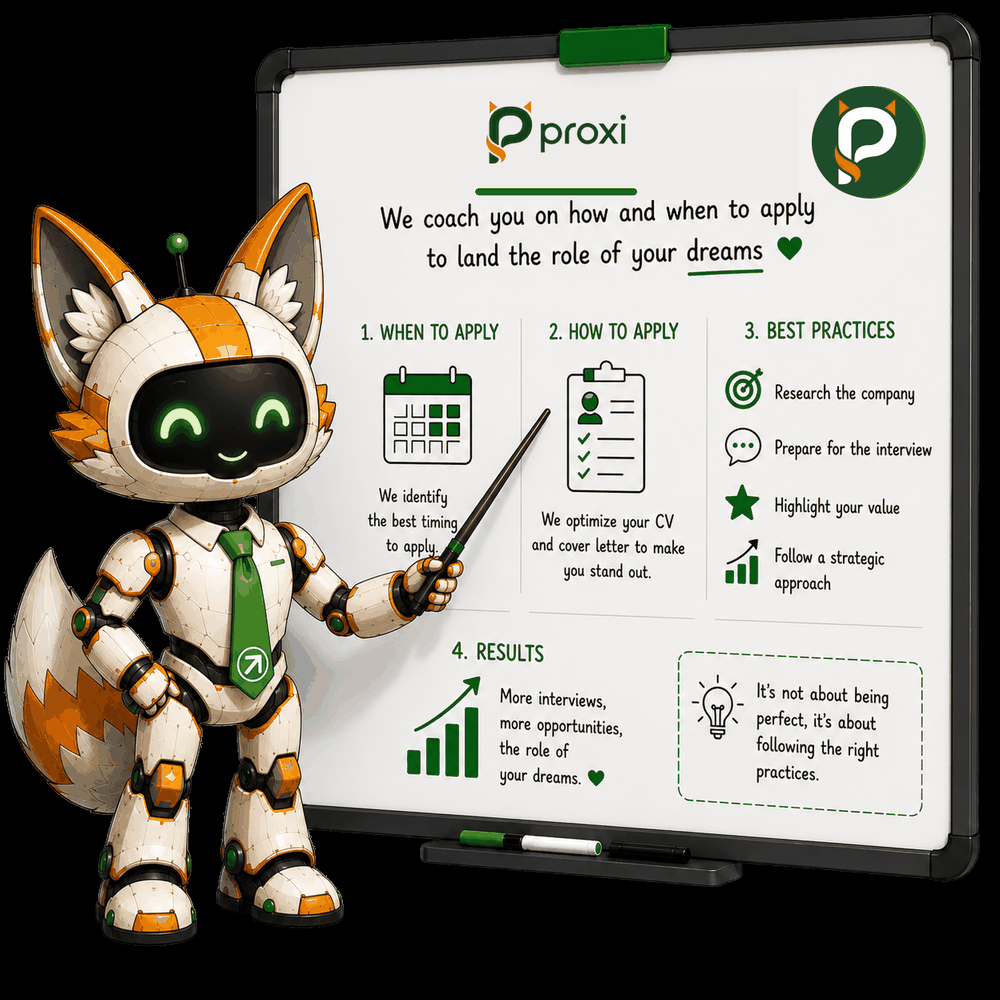 Proxi shows you when and how to apply to land the role you want