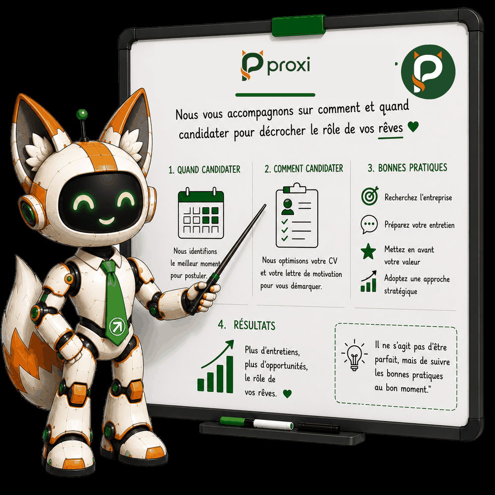 Proxi vous montre quand et comment postuler pour décrocher le poste que vous visez